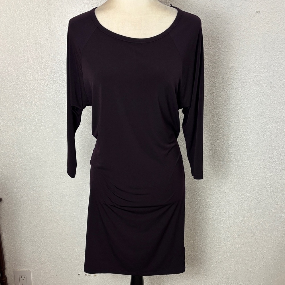 MICHAEL Michael Kors Purple Ruched Dolman Dress XXS